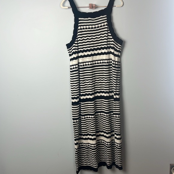 Joie black & white crochet sleeveless XL maxi dress NWT - Picture 10 of 11